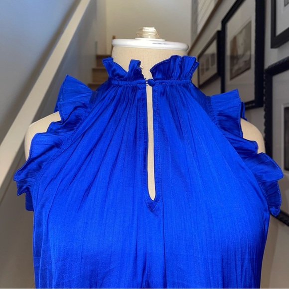 Anthropologie Blue Ruffled Blouse - Picture 8 of 12